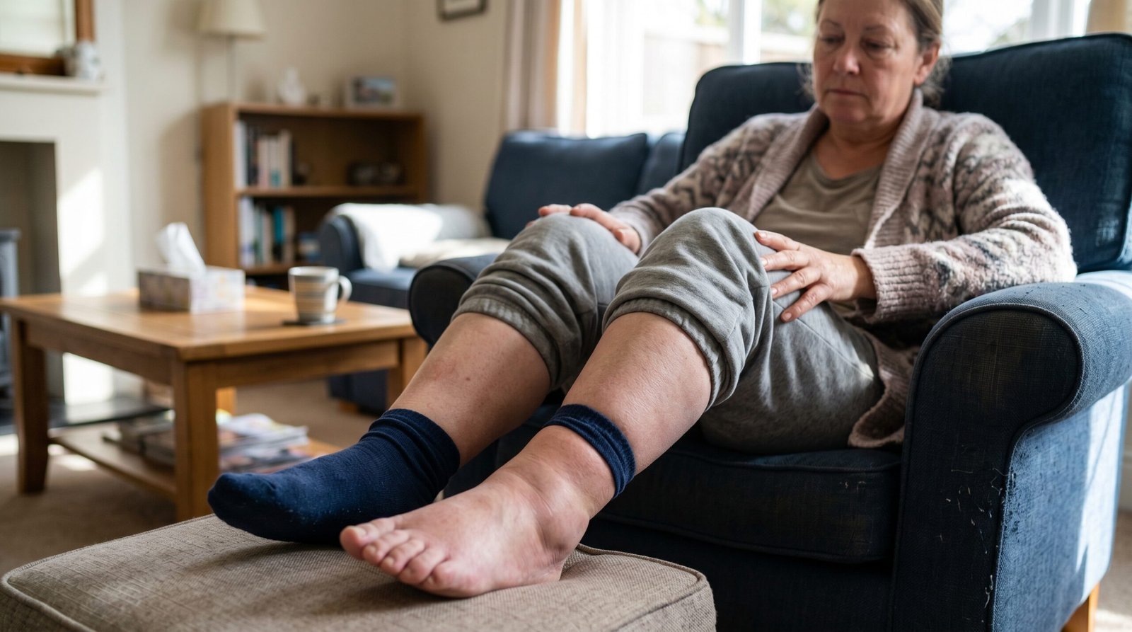Edema swollen feet